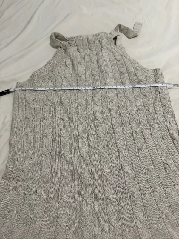 Ralph Lauren cream cable cashmere knit halter dress in a Size S - Image 6