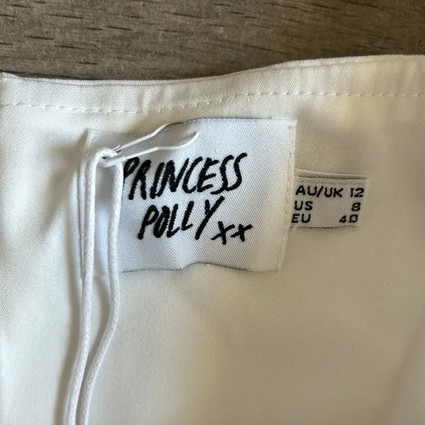 Princess Polly Lillie long sleeve mini dress in white - Image 4