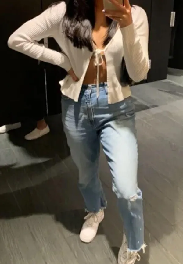 Abercrombie Curve Love Kick Flare Jean - Image 3