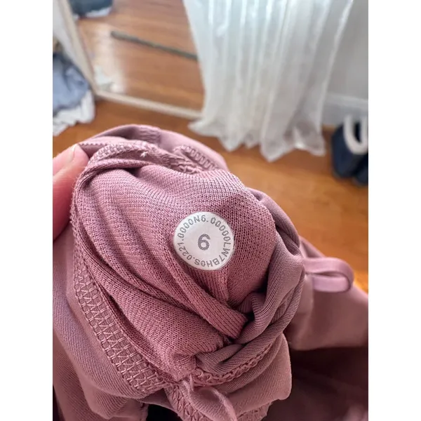 Lululemon Align High-Rise Short 8" Mauve Pink Nulu Yoga Biker Shorts Size 6 - Image 4