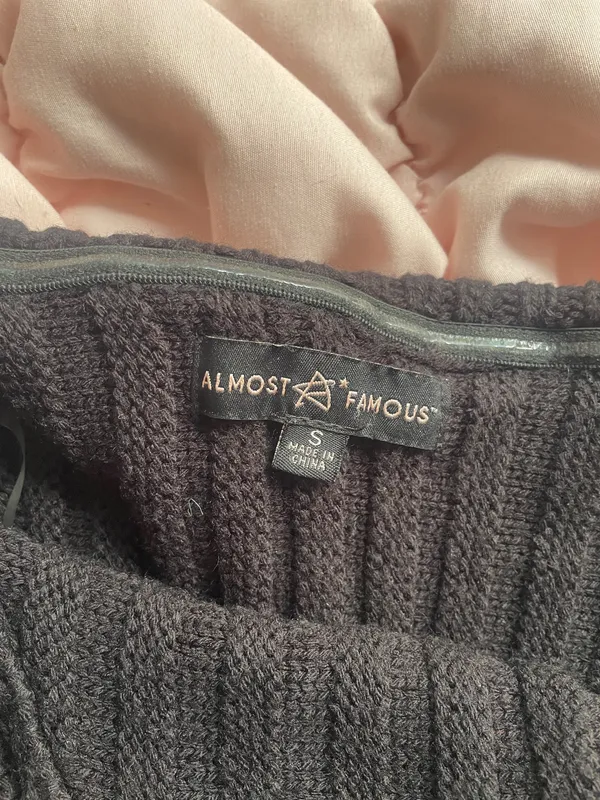 Almost Famous Asymmetrical Off the Shoulder Long Sleeve - Image 3