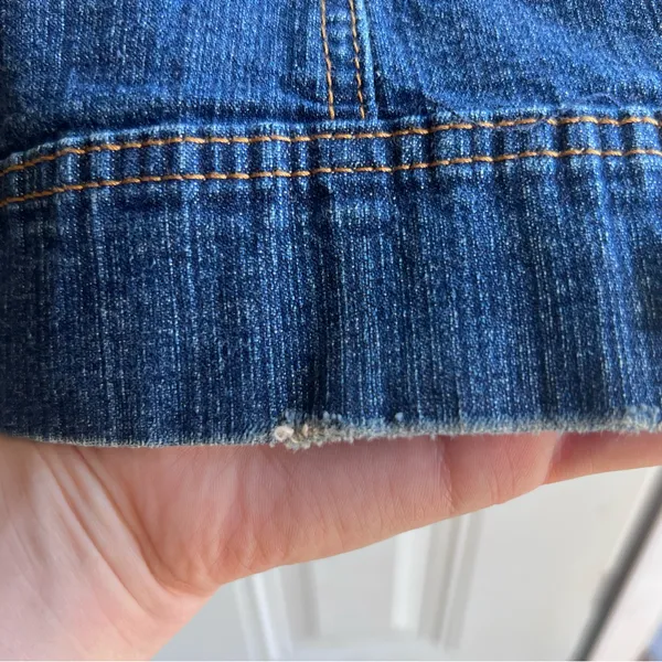 St. John's Bay women’s Blue Jean Jacket SIZE XL - Image 4