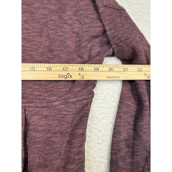 Carhartt‎ Newberry Hoodie Womens XS Relaxed Fit Maroon French Terry Pullover - Image 5