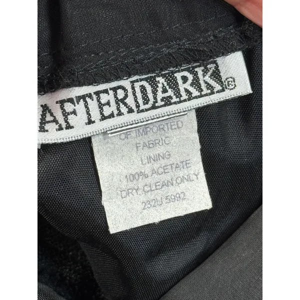 Vintage After Dark Black Sheer Overlay Maxi Skirt Size 9-10 Formal Evening Goth‎ - Image 7