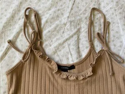 Forever 21 Brown Crop Top - Image 2