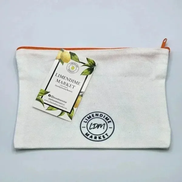 Bismillah Canvas Zipper Pencil‎ Bag Makeup Bag Pouch Bag Handmade NWT - Image 2