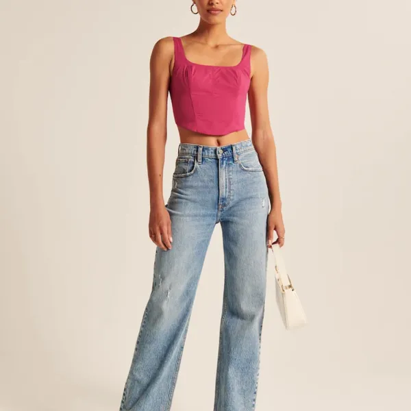 Abercrombie | Poplin Corset Tank - Image 8