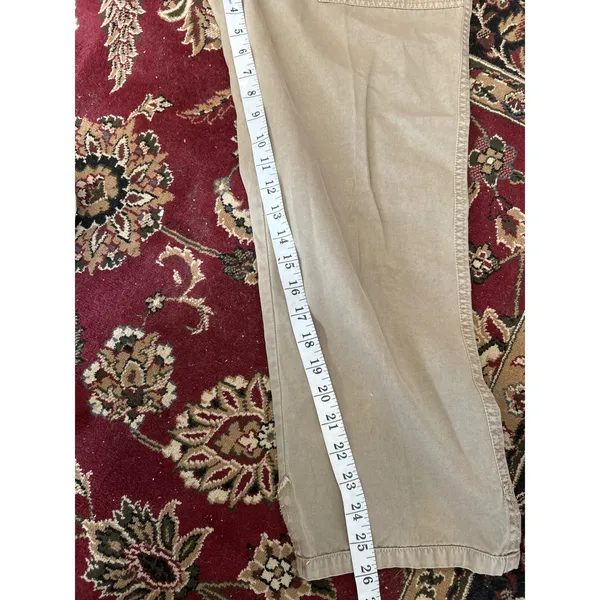 Joie‎ Womens Size 8 Khaki Crop Pants Casual 100% Cotton Utility Style - Image 6