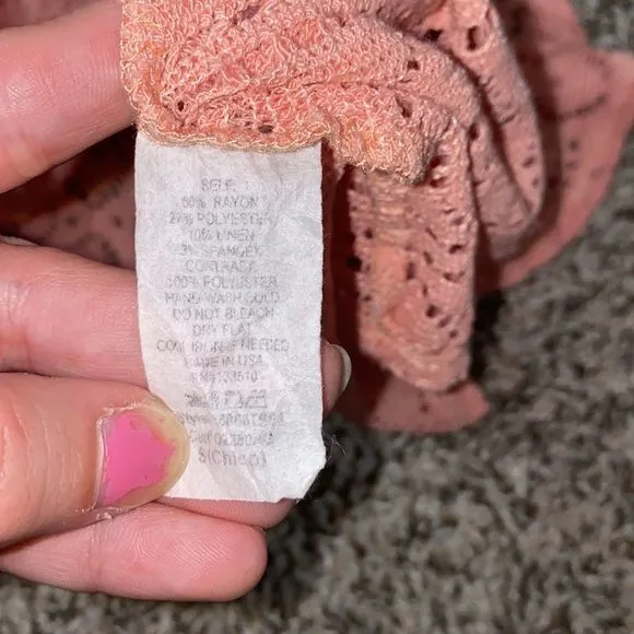 5/$30 🎈 Windsor small pink lace‎ knit tank top - Image 6