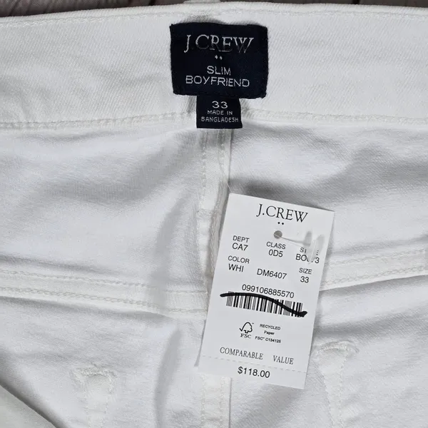 J. Crew Factory Slim boyfriend jean in all-day stretch 33‎ BO673 NWT - Image 5