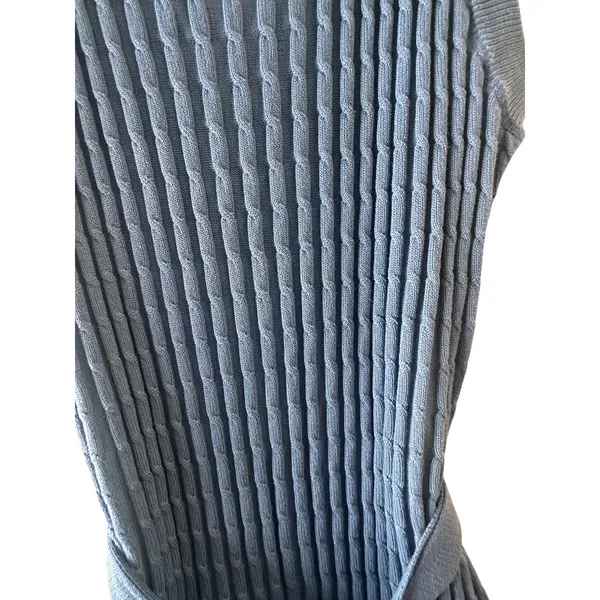 V for City Blue Textured Sleeveless Crew Neck Dress Women Sz S - Image 6