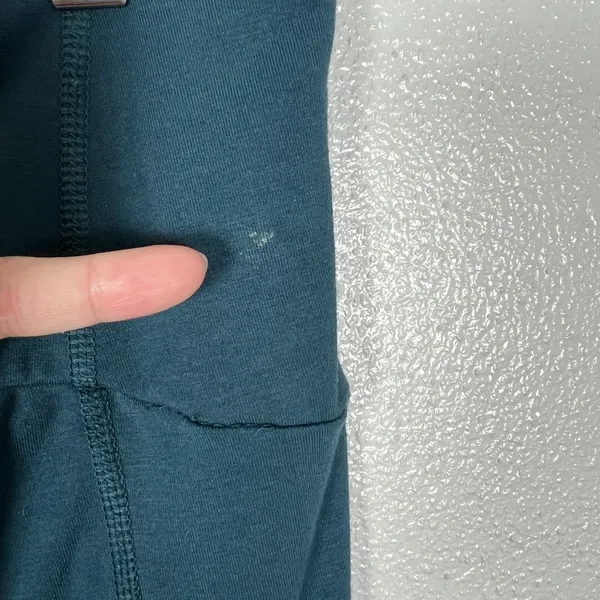 Free Fly All Day Pocket Leggings Womens Large Teal Ankle Solid Athleisure Active - Image 5