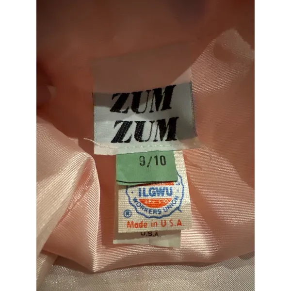 1980s ZUM ZUM Pink Strapless Beaded Sweetheart Prom Dress – ILGWU USA small - Image 13