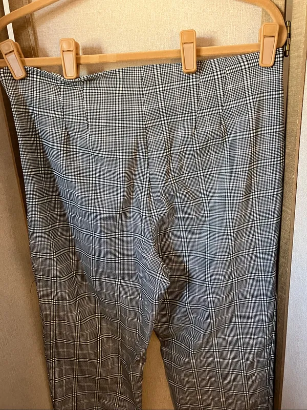 Time and Tru Black & White Plaid Slacks 16 - Image 8