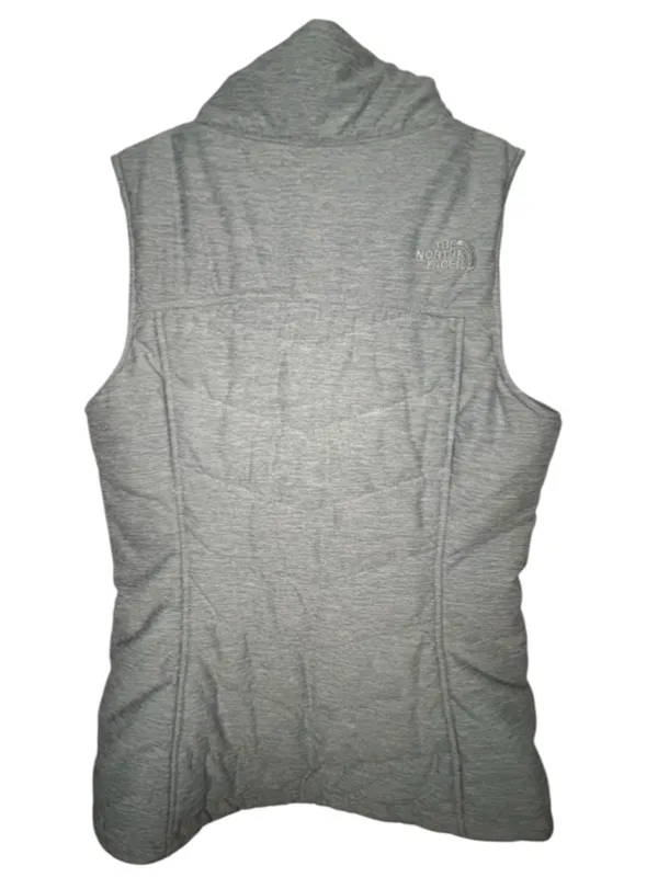 The North Face Light Blue Quilted Insulated Full Zip Up Winter Vest - Image 5