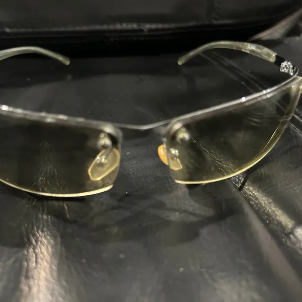 Stylish Silver and Yellow Sunglasses - Image 5