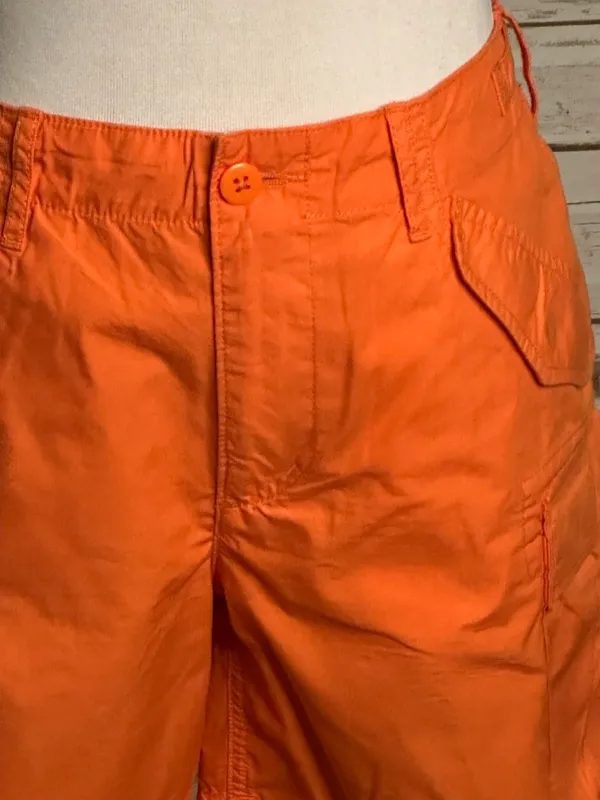Polo Ralph Lauren orange cotton cargo utility shorts Size 6 - Image 2