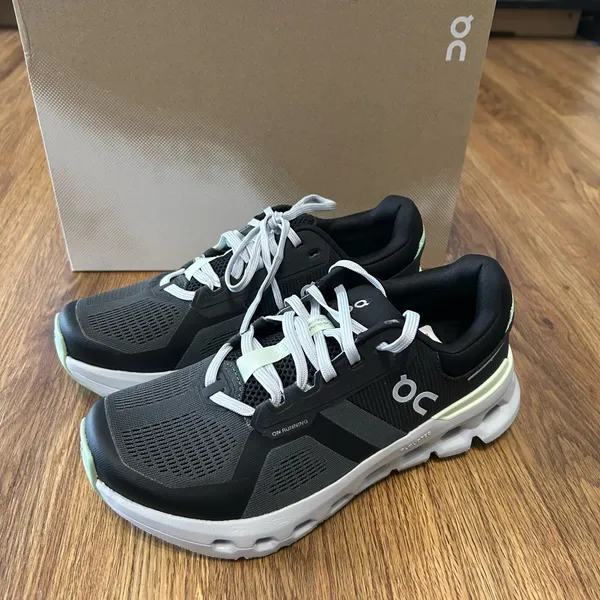 On Cloudrunner black running athletic training lace up shoes sneakers new - Image 2