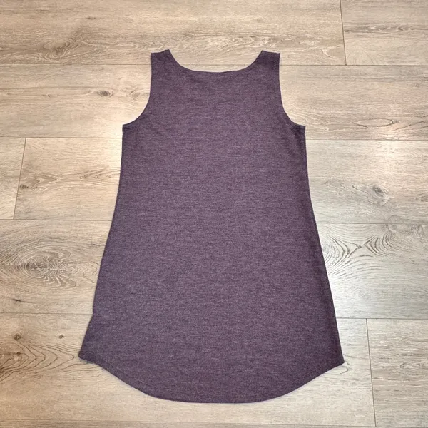 Logo by Lori Goldstein‎ Layers Purple Knit Tank Top Womens Size Medium M Thermal - Image 2