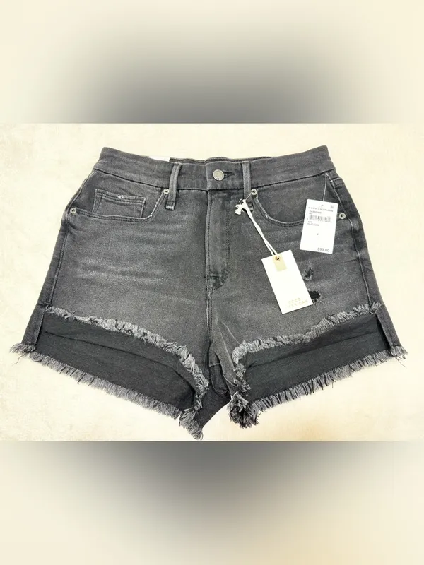 Good American Good Curve Jean Shorts Size 6/28 - Image 6