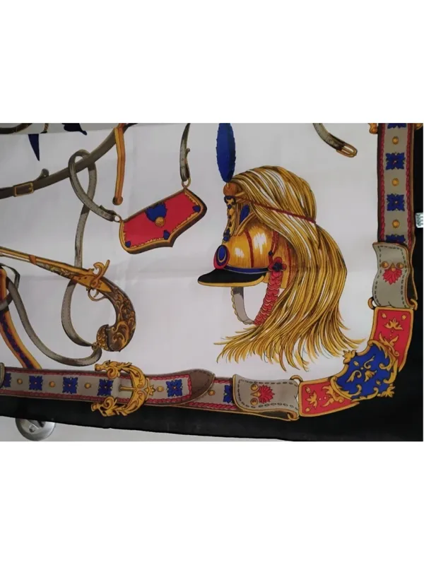 Made In Italy Equestrian Polyester Scarf Unbranded Red - Image 4