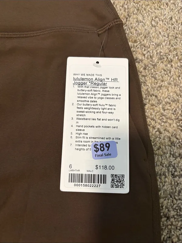 Lululemon Align HR Joggers *Regular size 6 NWT - Image 3