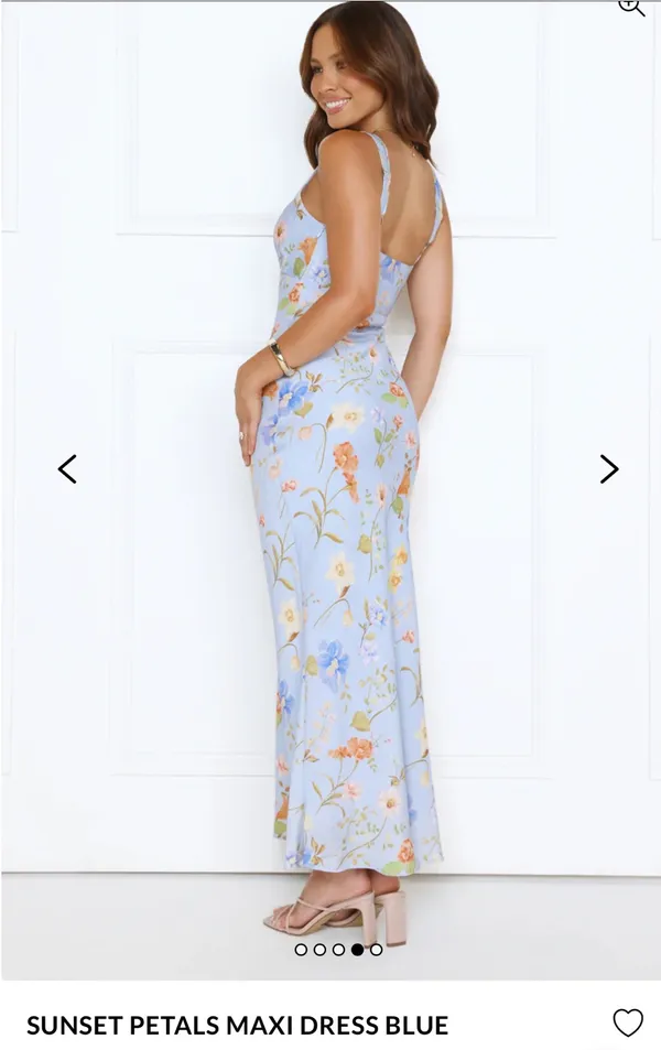 Sunset petals maxi dress blue hello Molly  - Image 2