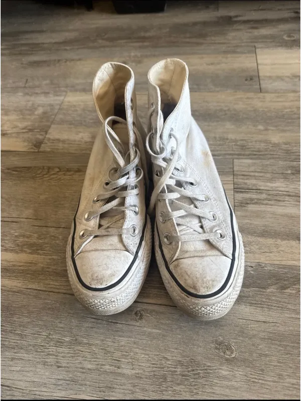 White Converse Platform High-Top - Image 3