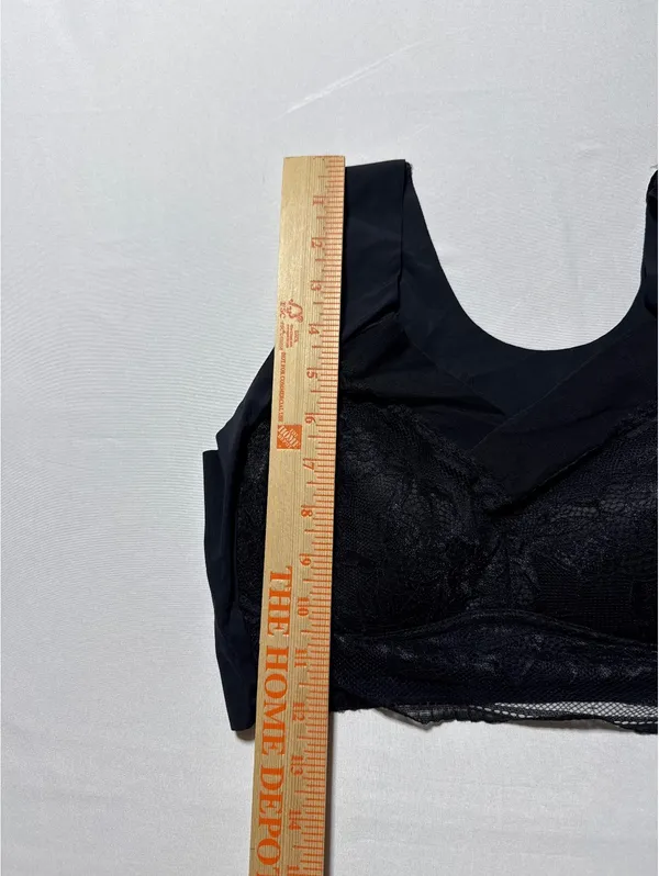 Black Lace Comfort Bra with Stretchy Magic - Image 4