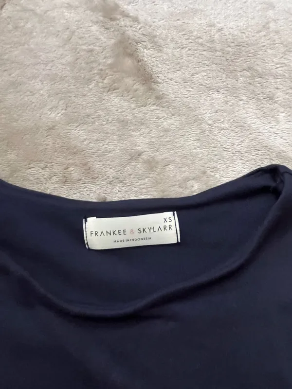 Navy Blue Top Size XS - Image 2