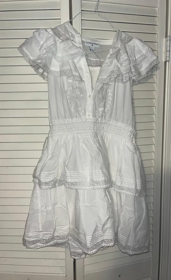 Loveshack Liv Cotton Ruffled Dress - Image 2