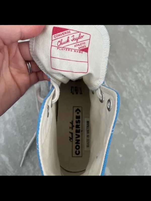 Converse Chuck 70 Vintage Canvas Hi-Top sneaker in University Blue- Woman’s 6 - Image 8