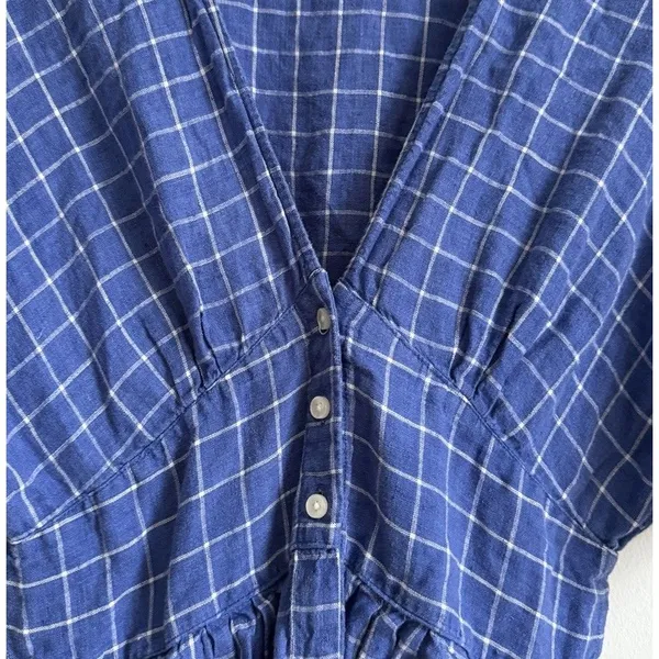 Trovata Birds of Paradise Linen Dress Size 4 Or Small Women’s Midi Beach Summer - Image 5