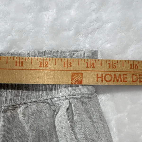 Gap Gray Chambray Utility Joggers Womens Size M Textured Casual Pants 24" Inseam - Image 11