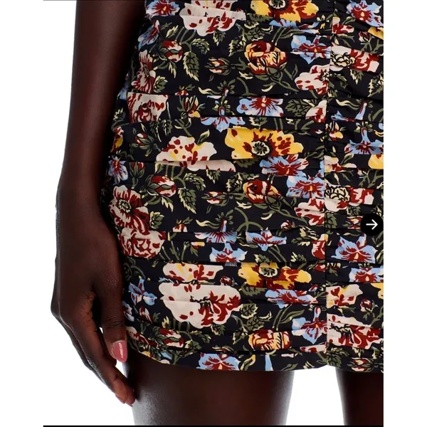 NWT Rhode‎ Suzette Puff Sleeve Mini Dress Floral Cotton Sz 2 $450 - Image 5