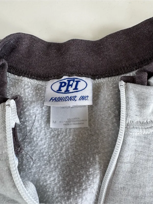 Vintage Cottagecore Gray Chickadee Birds Pullover Sweatshirt Sz Medium - Image 7