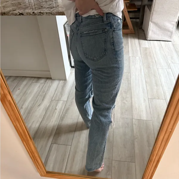 Abercrombie & Fitch 90s Straight Ultra High Rise Jeans Curve Love 26/2L - Image 4