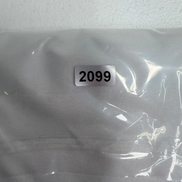 Nike XL Sports Bra Racerback Dri-FIT White Black Medium Support Activewear 2099 - Image 8