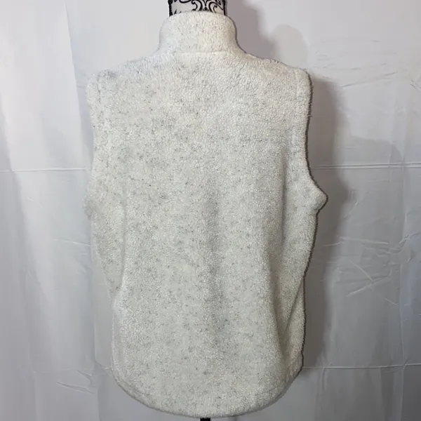 Vintage Orvis Sherpa Fleece Tapestry Trimmed Full Zip Vest Size Large - Image 8
