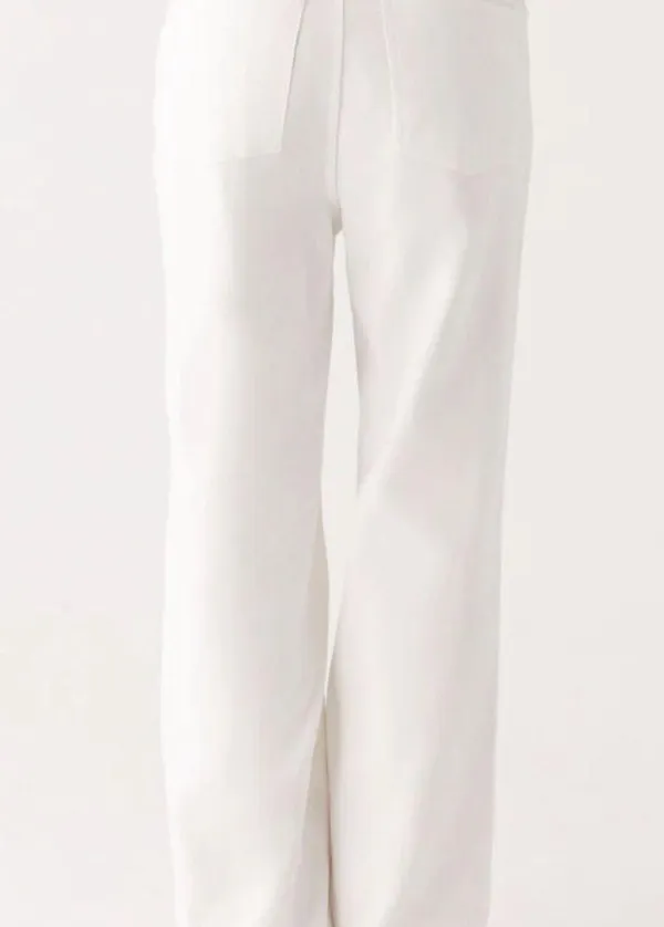 Peppermayo Exclusive - Back Again Straight Leg Denim Jeans - White - Image 4