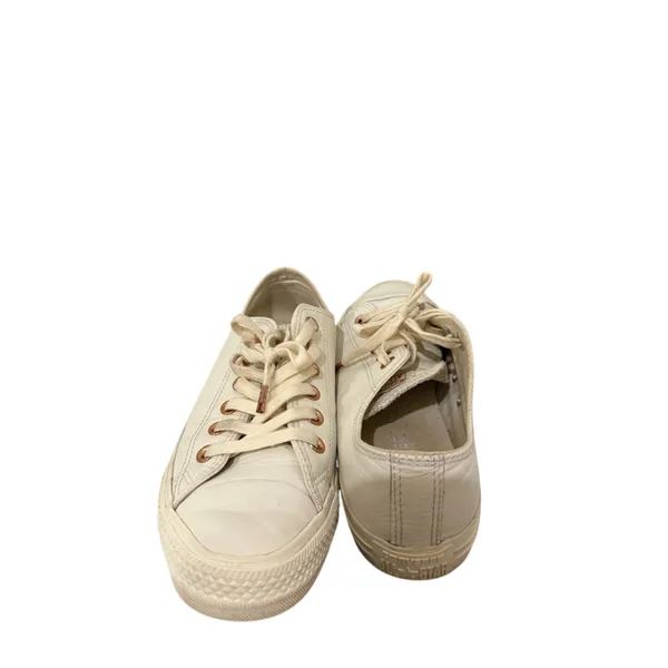 Converse Chuck Taylor All Star OX Egret 8 EUC - Image 5