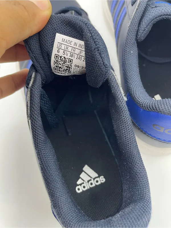 Adidas Grand Court blue lace-up unisex sneakers Size 6 - Image 9