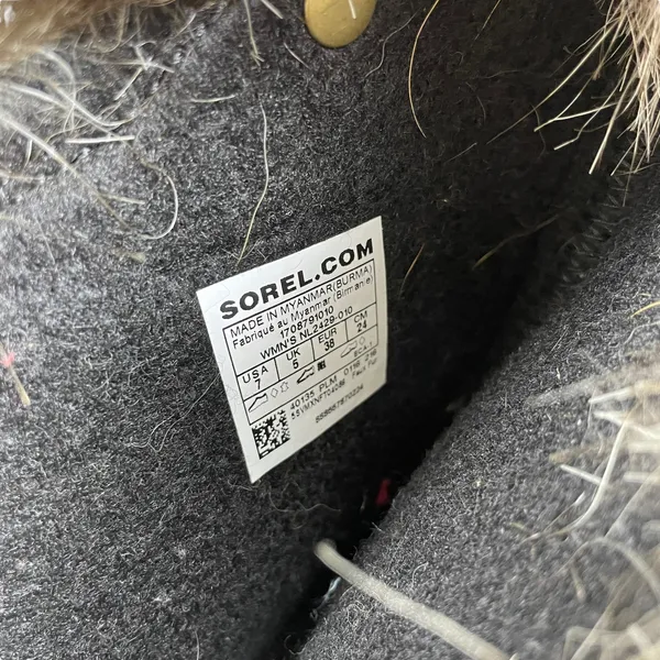 Sorel Joan of Arctic Waterproof Snow Boots Faux Fur Black Size 7 - Image 9