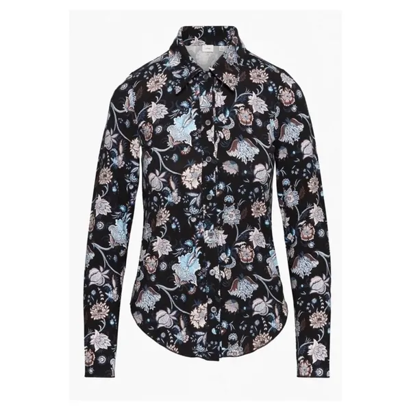 Aritzia‎ Wilfred Floral Stretch Top Women's Size XS French Girl Style - Image 2
