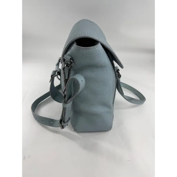 3.1 Phillip Lim Pashli Medium Satchel Light Blue Pebbled Leather AR13-0179SKC - Image 2