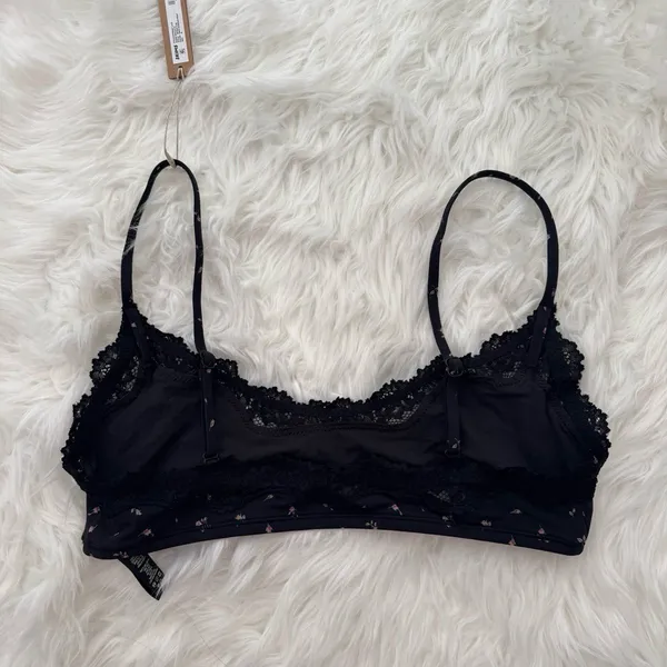 Skim Fits Everybody Lace Scoop Bralette Onyx Rosebud Size Medium - Image 5