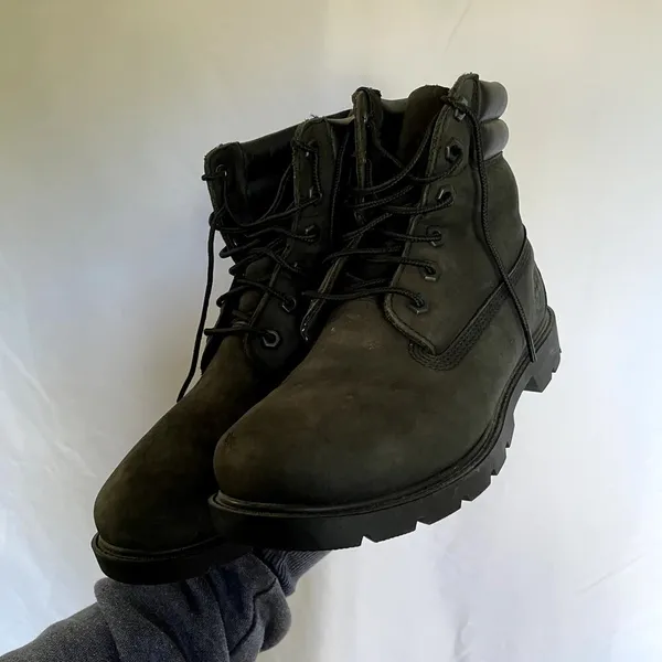 Timberland‎ Ortholite dark gray suade boots primaloft women's size 7 lace up - Image 3