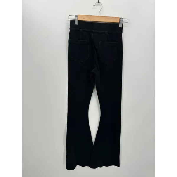 Aerie Offline Womens Black Flare Leggings Size‎ S Textured Ribbed High Waisted Pants - Image 2