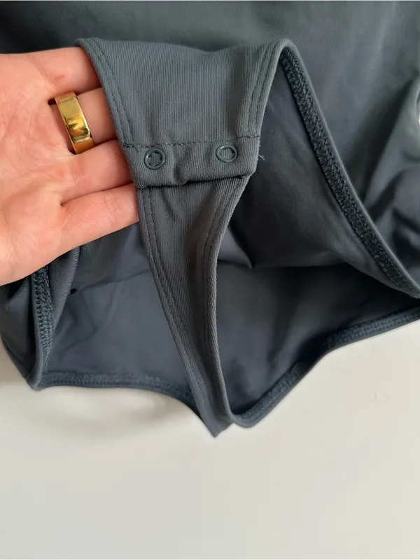 Aritzia Babaton Strapless Grey Bodysuit - Image 3