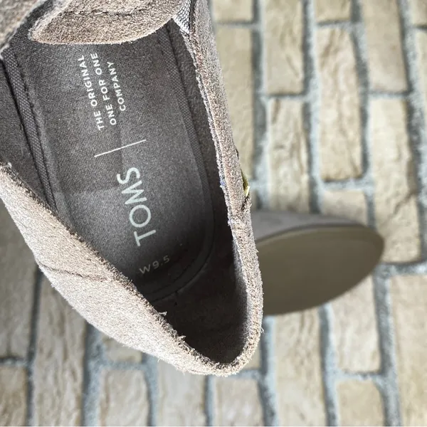 Toms Shaye Suede Low Booties Shooties size 9.5 - Image 8